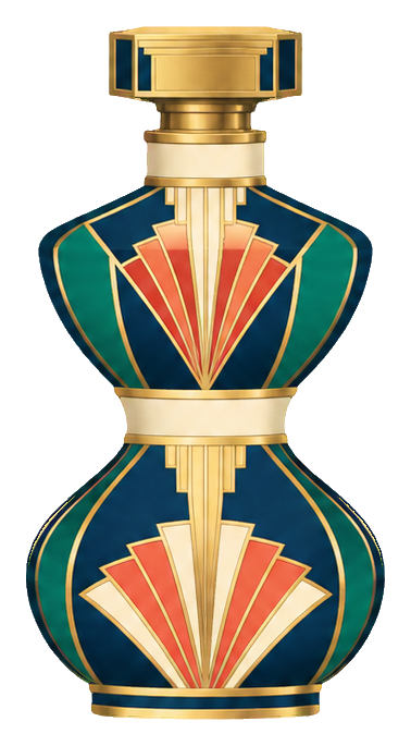 Preview for Art Deco Perfume Bottles Navy Hourglass