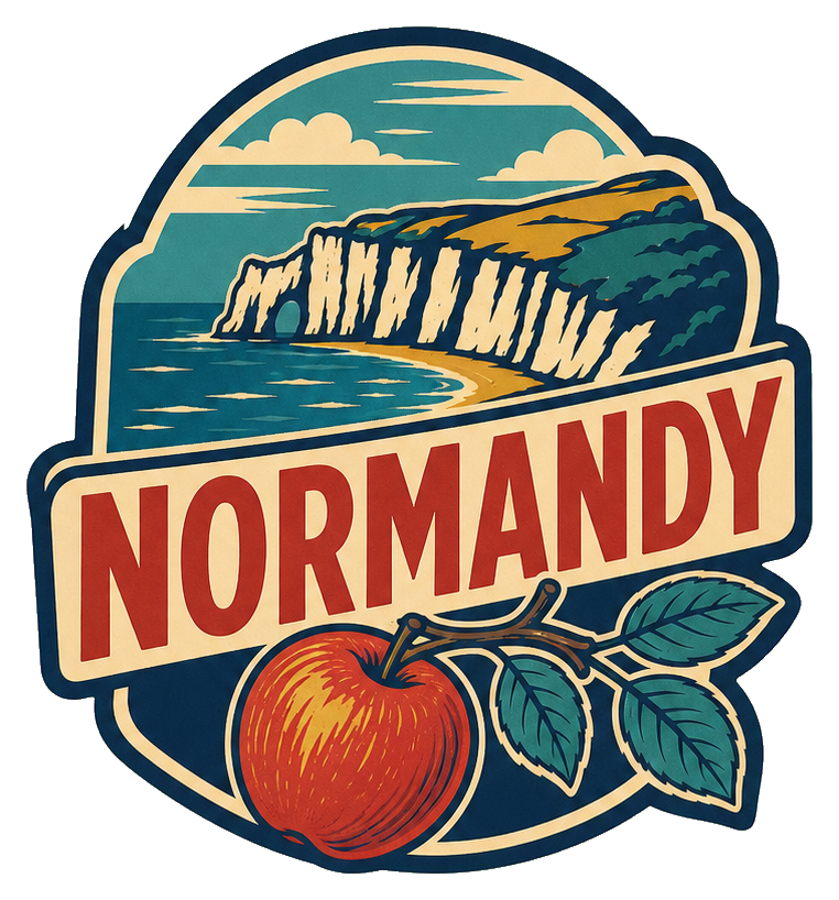 Preview for Normandy Apple Retro Sticker Graphic