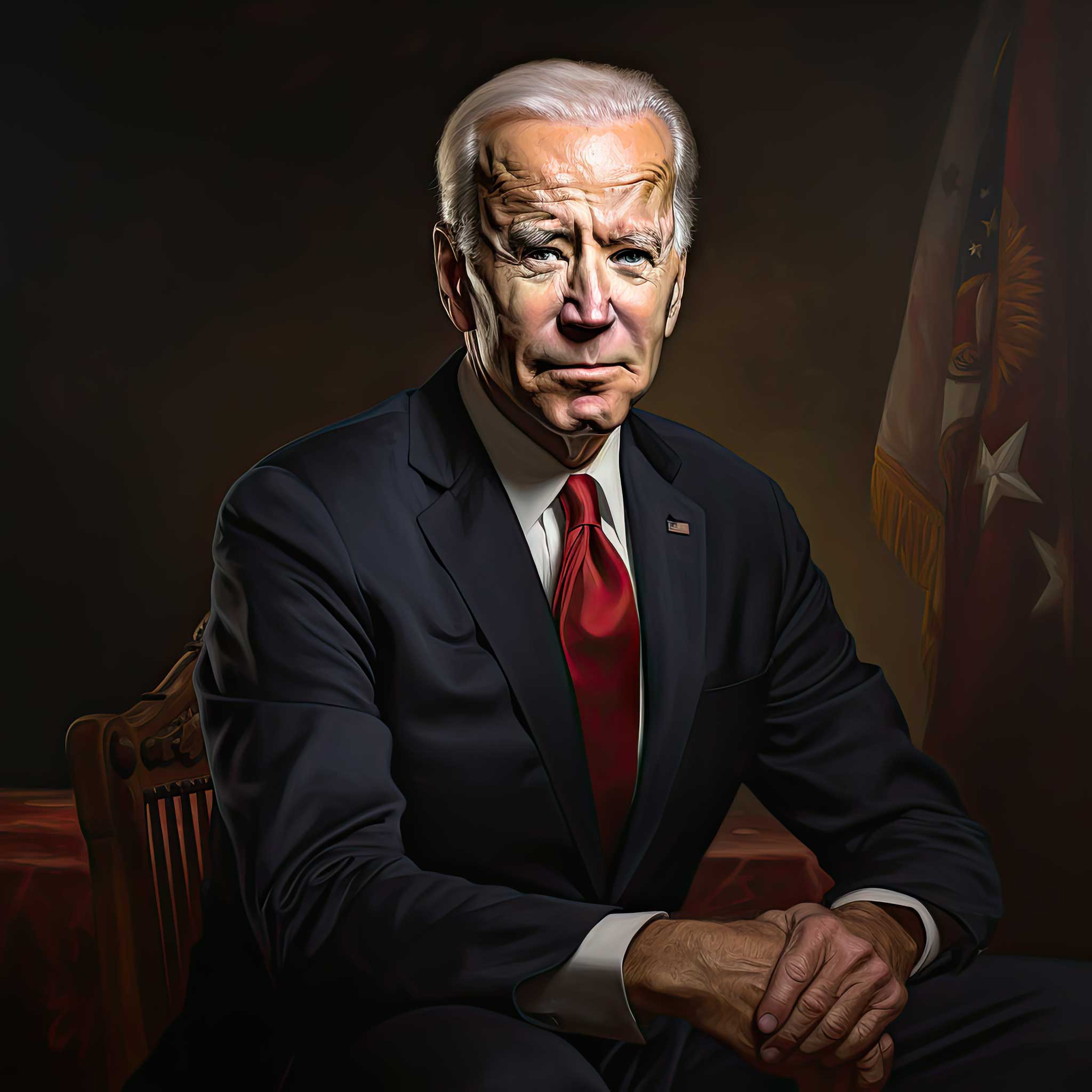 Formal portrait of President Joe Biden