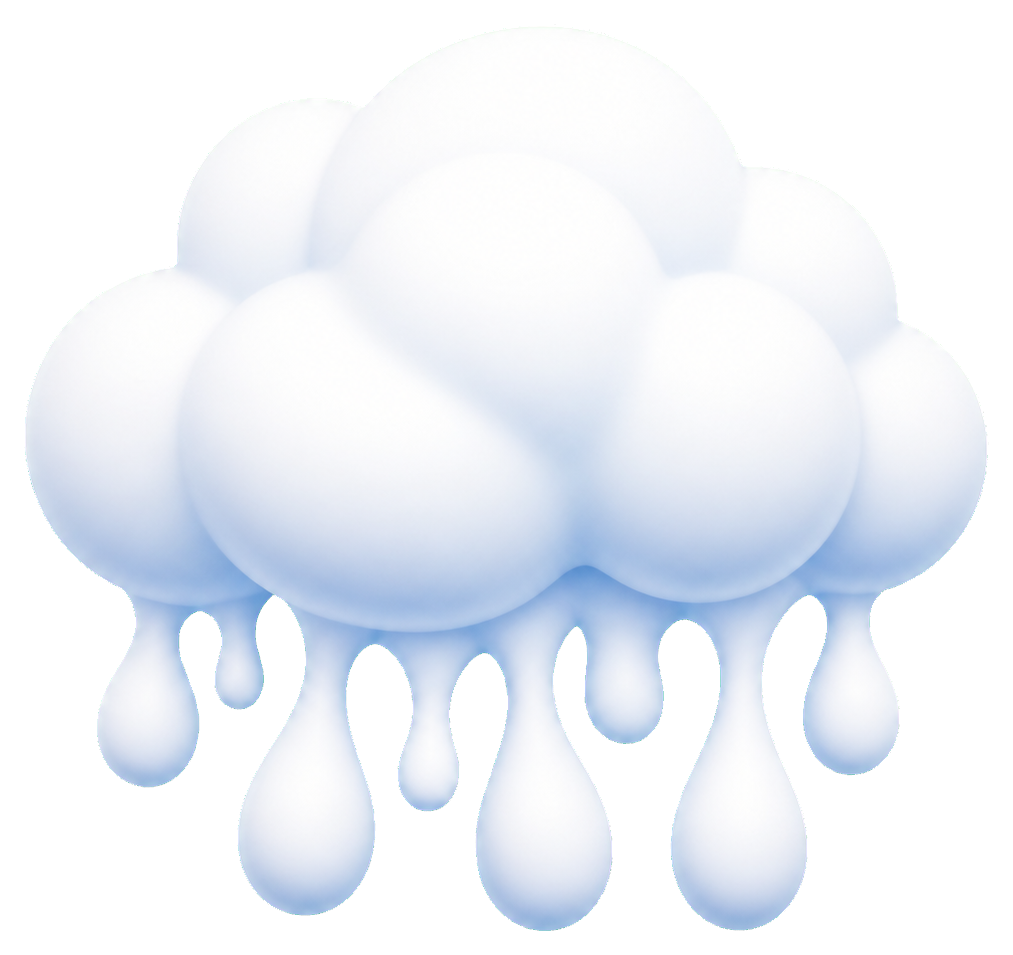 Preview for Cloud Droplet Cluster Sticker