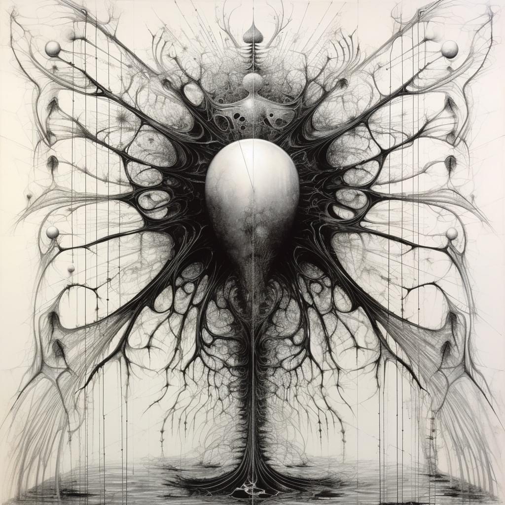 Preview for Surrealist-organic-forms-illustration-ai-images-background-25f7f