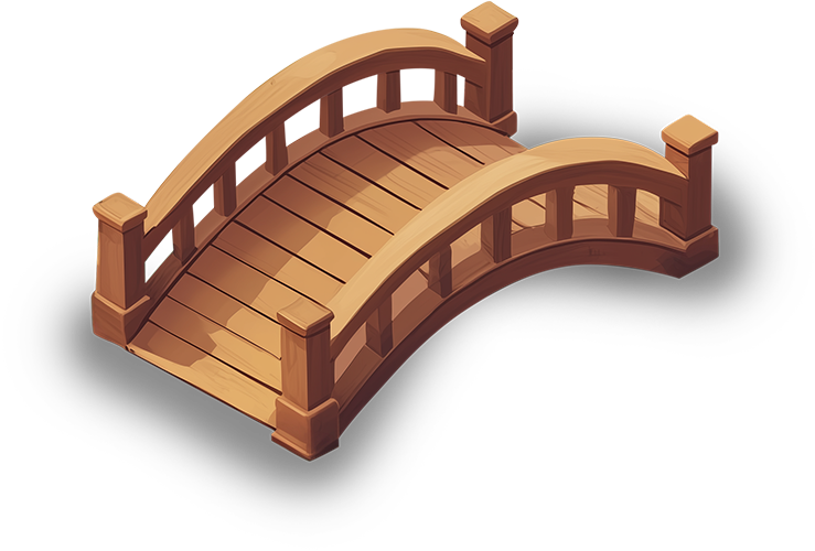 Preview for Isometric-wooden-bridge-graphic-sticker-9bd99