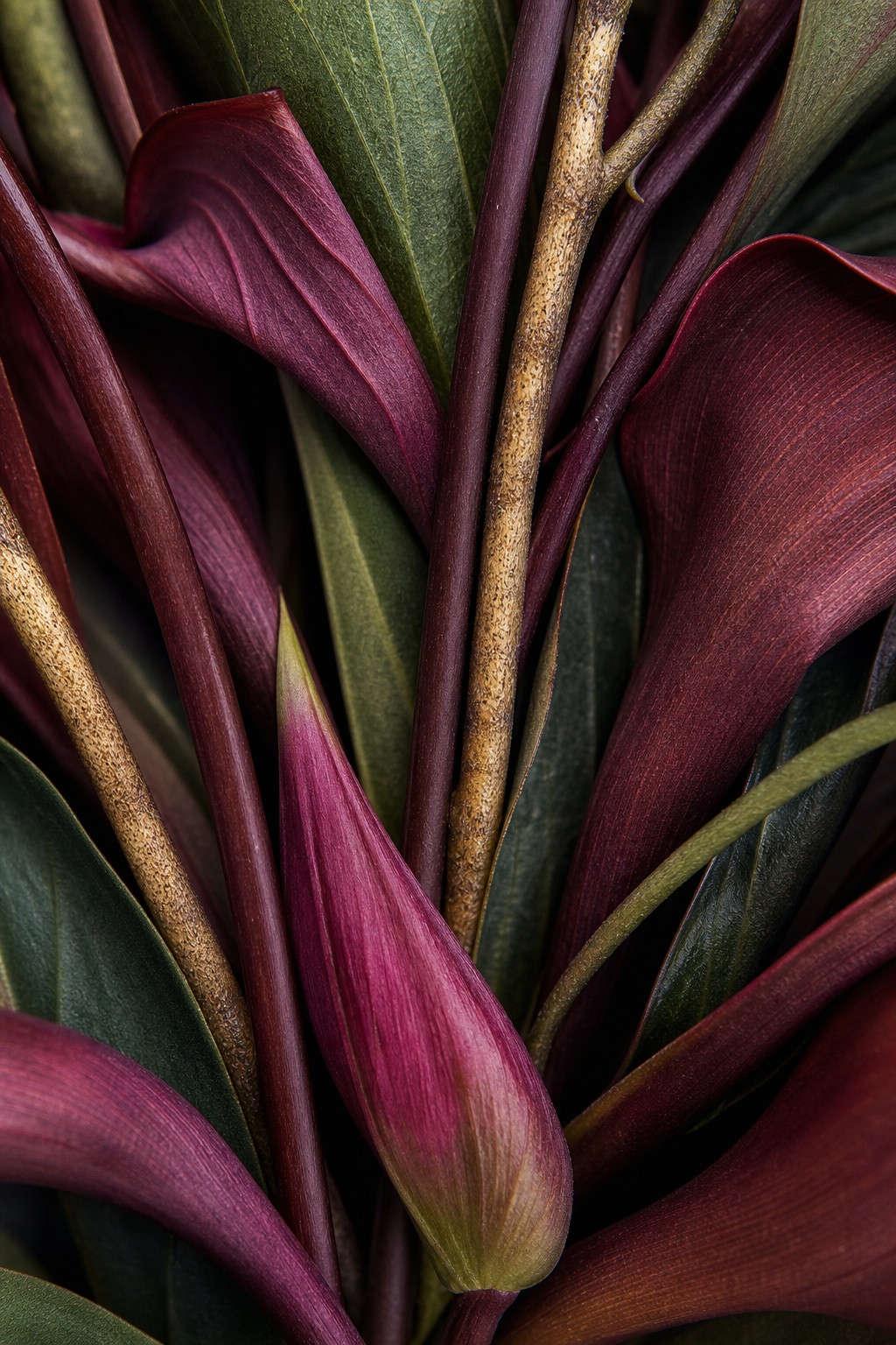 Preview for Deep Jewel Tone Floral Background
