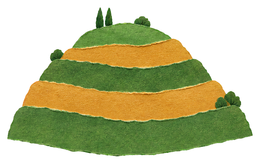Preview for Torn Paper Landscapes Terraced Field