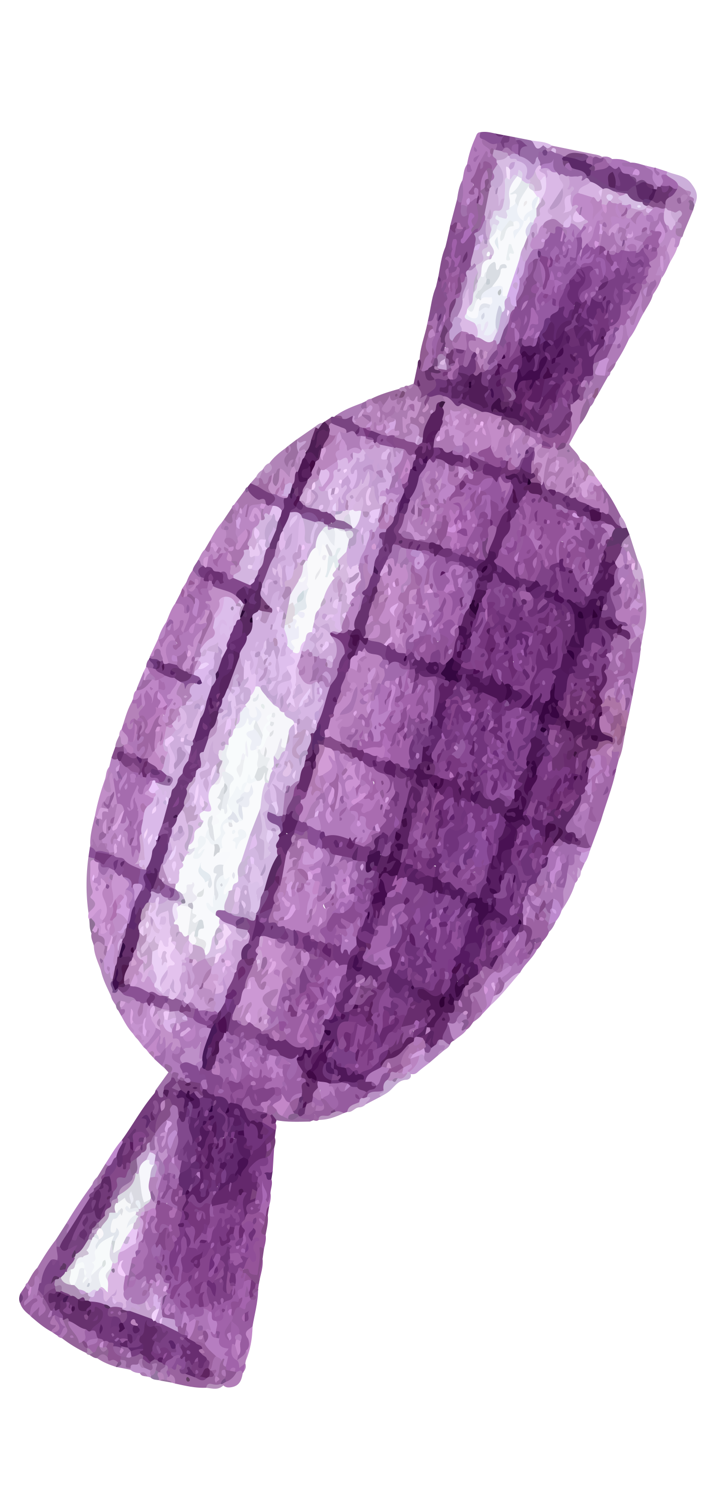 Preview for Purple-candy-illustration-halloween-watercolor-sticker-611fc