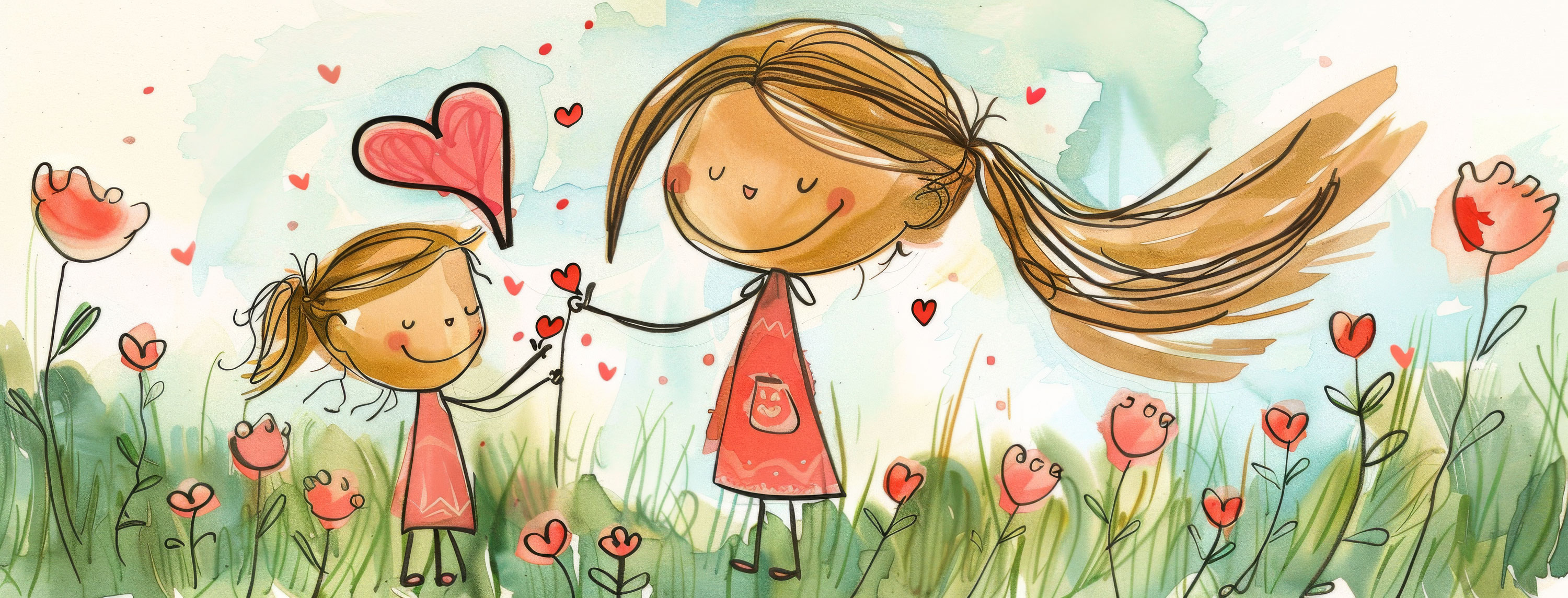 Preview for Mother-daughter-flower-field-mothers-day-background-4dffe