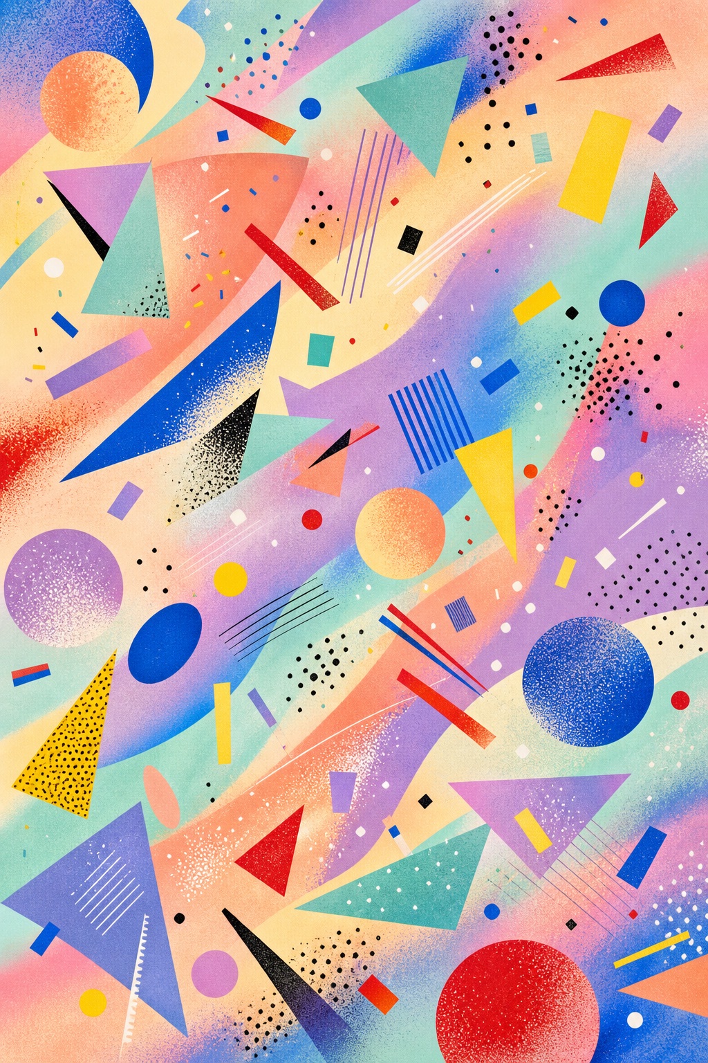 Preview for Pastel Punch Retro Geometric Background