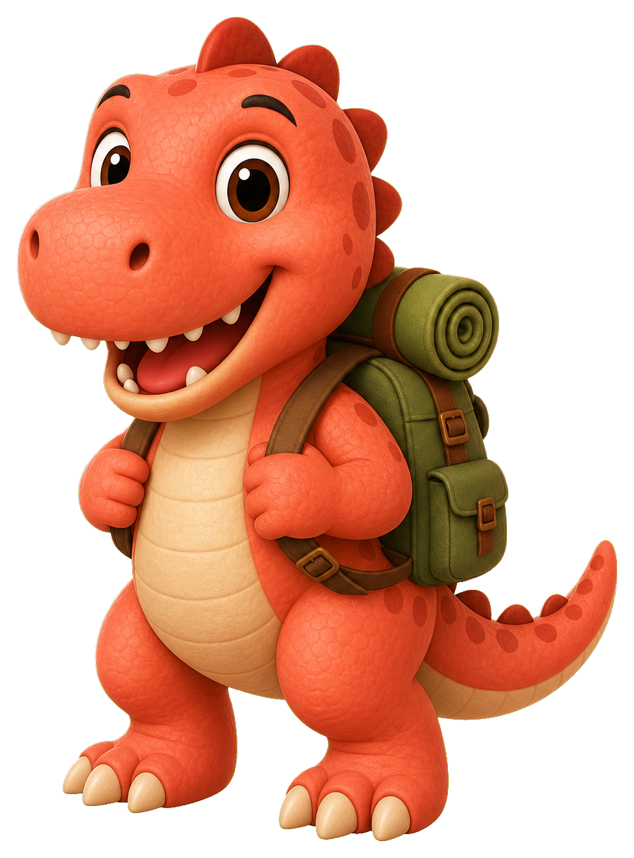 Preview for Camping Dinosaur Sticker Graphic