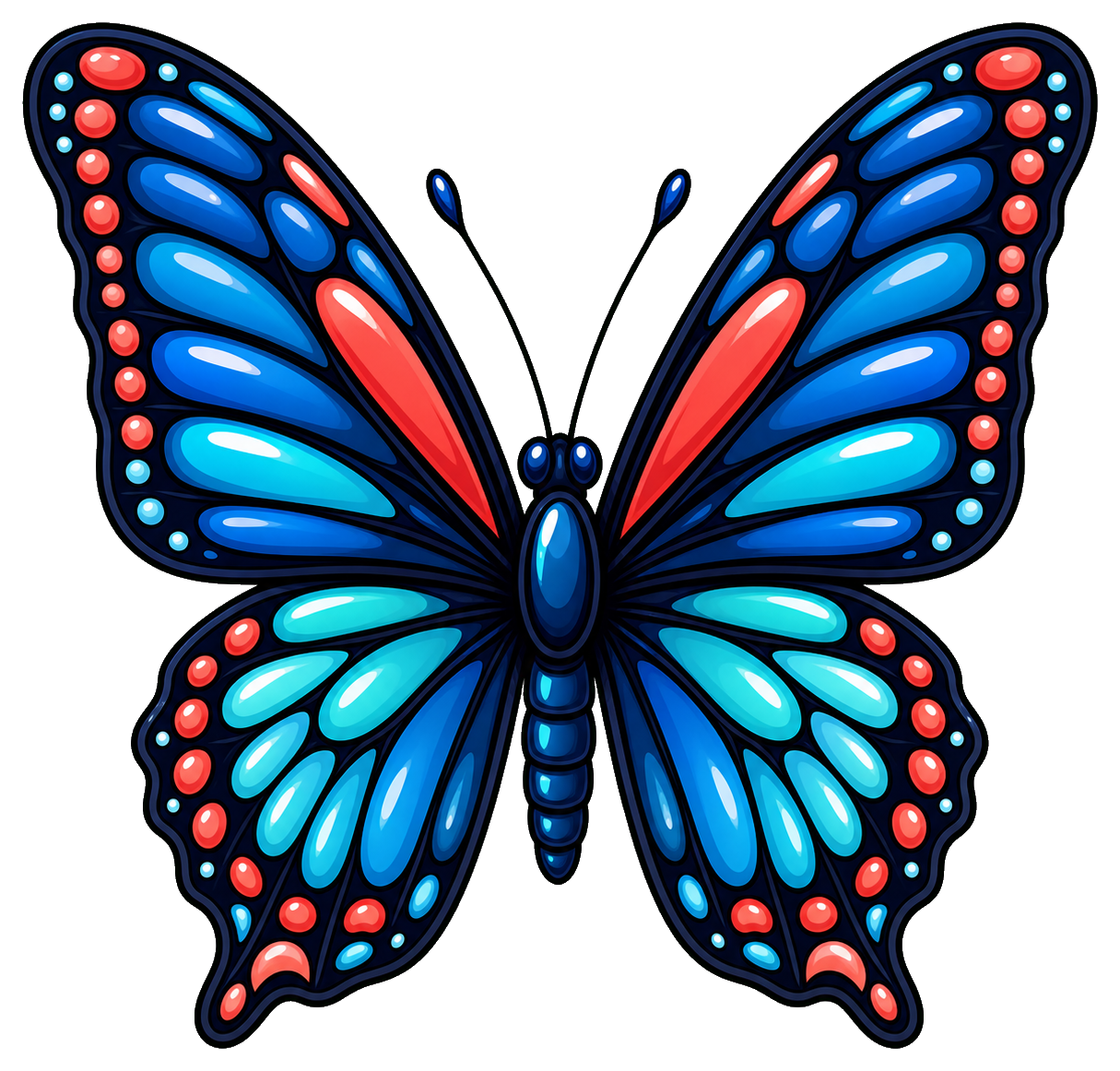 Preview for Deep Sea Coral Dotwing Butterfly Sticker