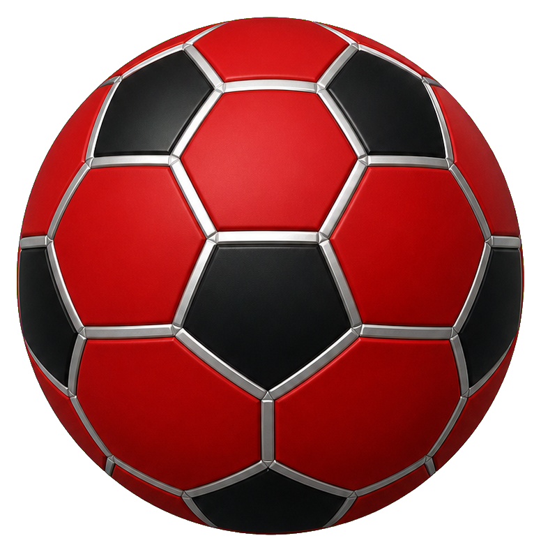 Preview for Red And Black Soccer Ball Sticker