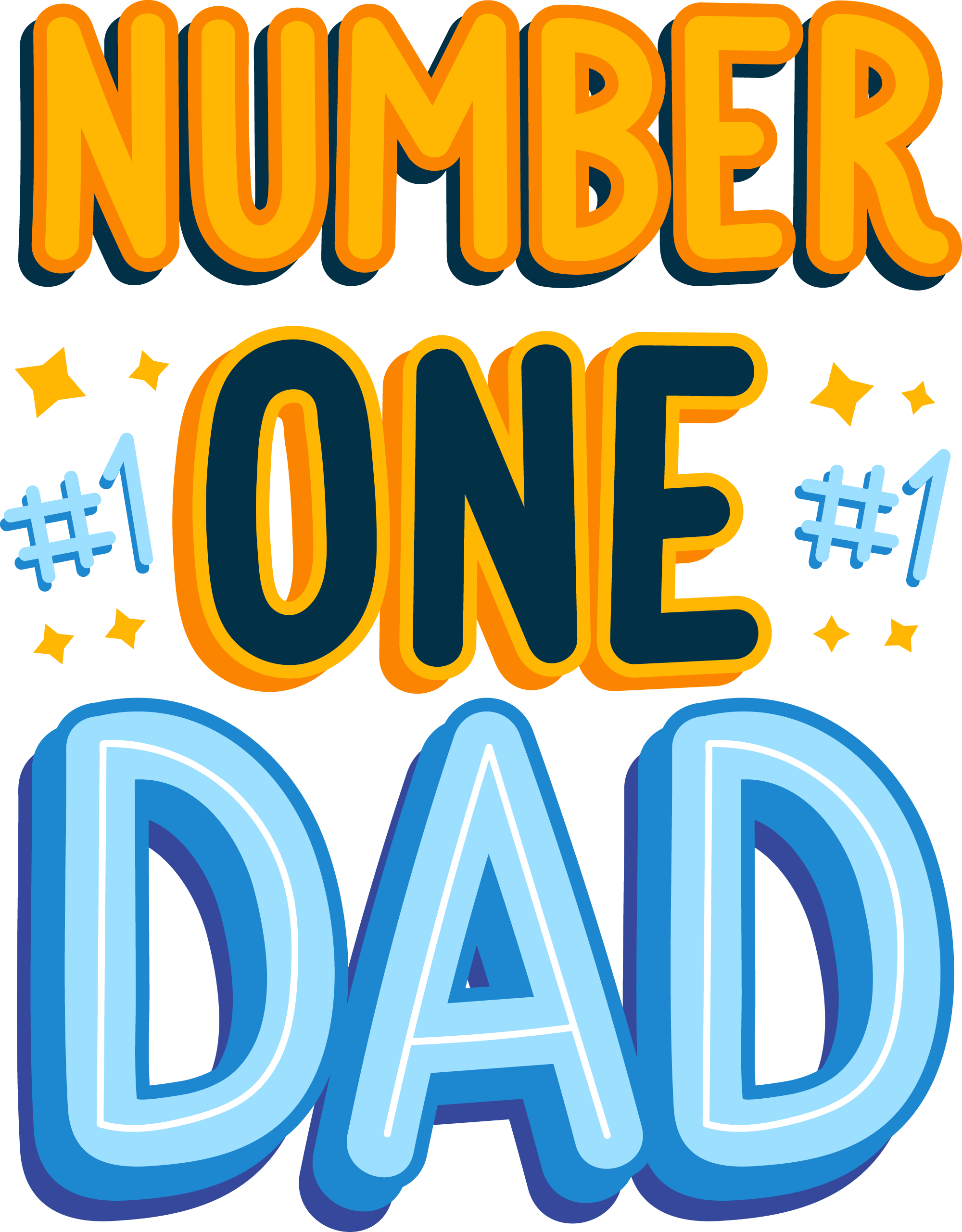 Preview for Number-one-dad-design-fathers-day-sticker-9555e