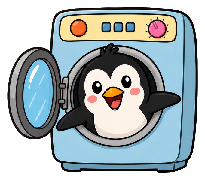 Preview for Penguin Washing Machine Sticker