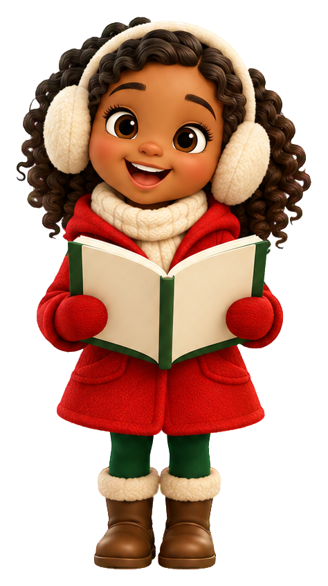 Preview for 3d Christmas Girl Caroler