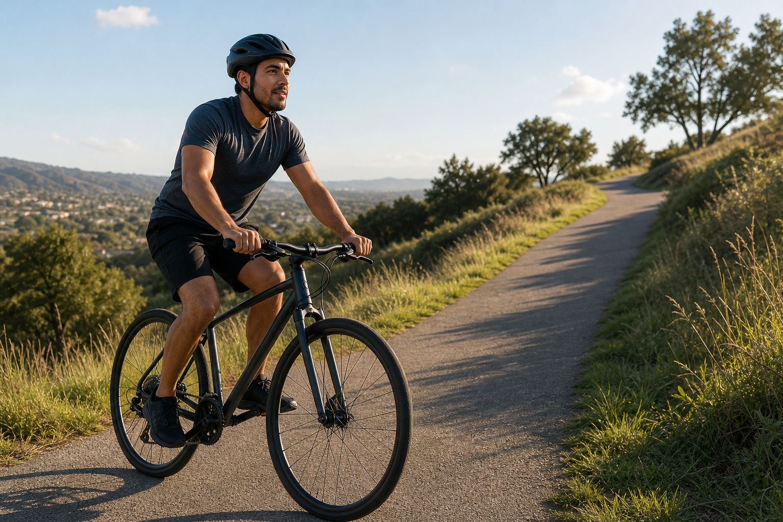 Preview for Gentle Hill Cycling Stock Background