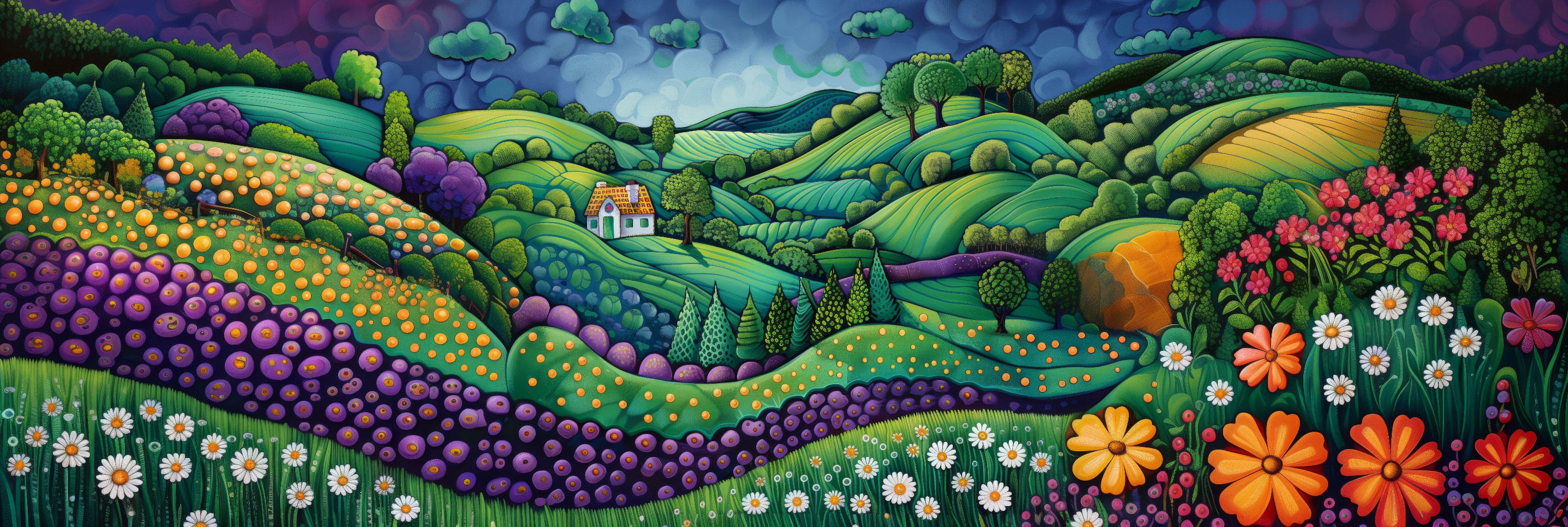 Preview for Vibrant-floral-landscape-st-patricks-background-e4f1d