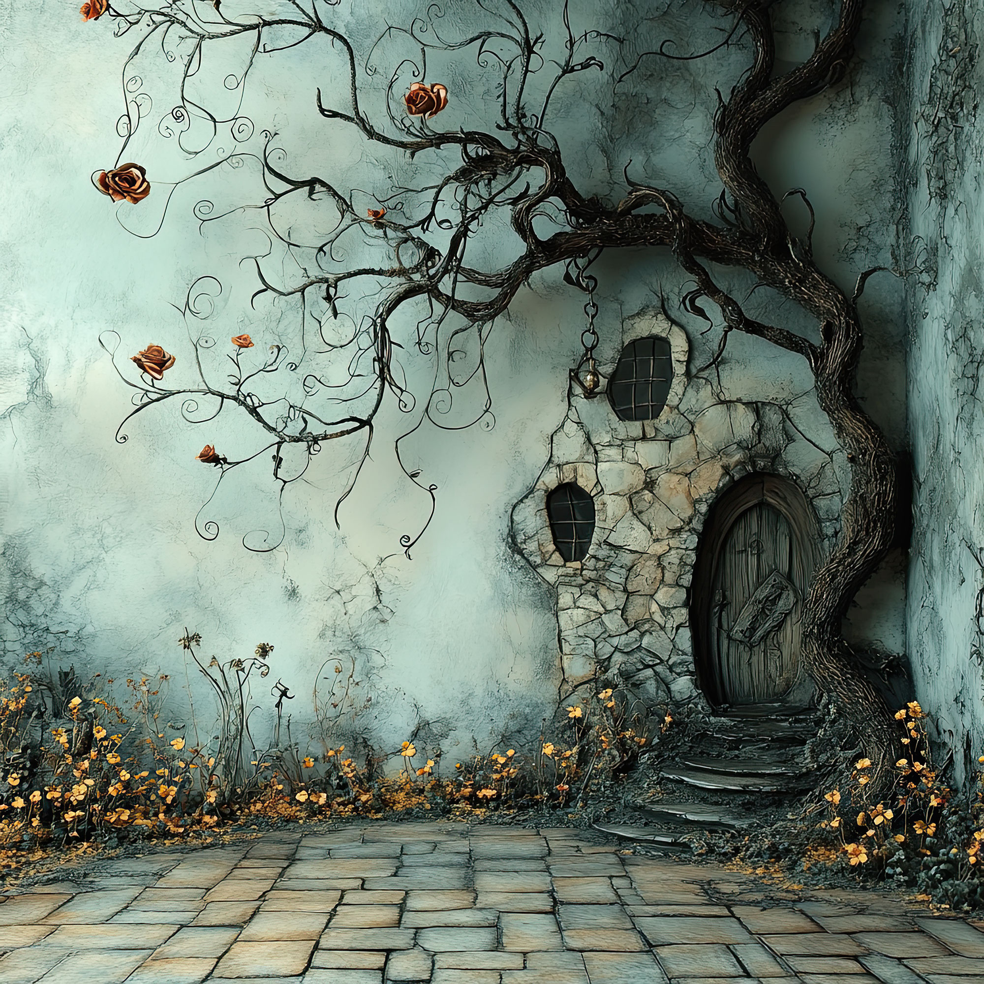 Preview for Mystical-ancient-doorway-spooky-backdrop-background-a619b