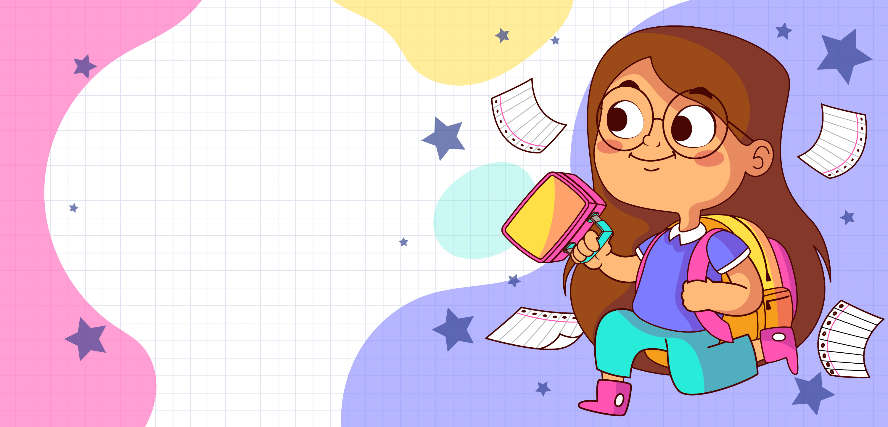 Preview for Young-girl-studying-cartoon-back-to-background-0882e