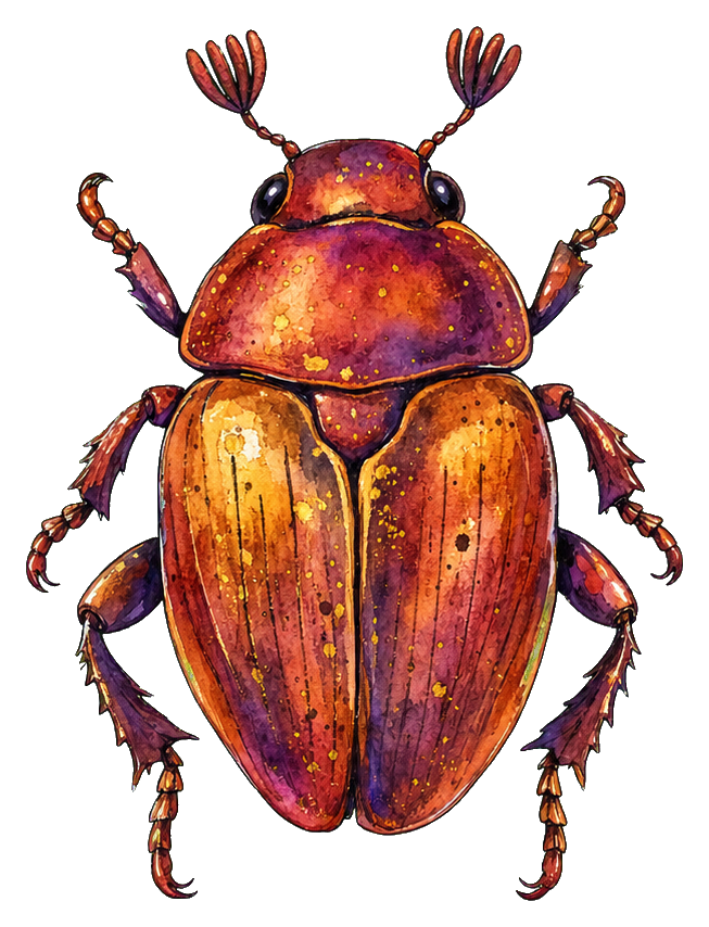 Preview for Copper June Beetle Sticker