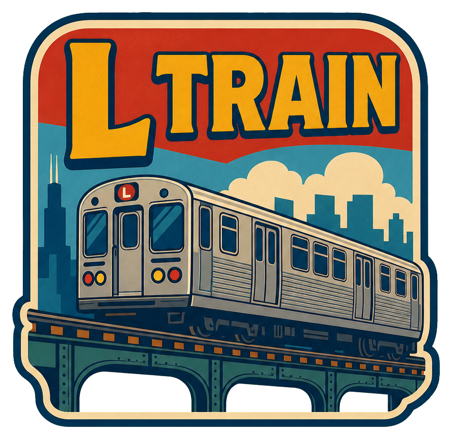 Preview for L Train Chicago Sticker Graphic