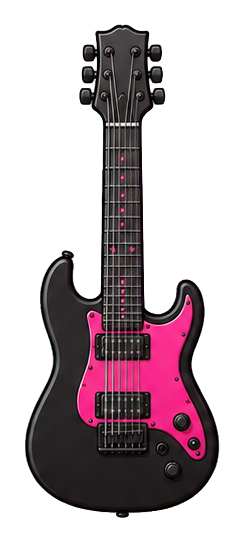 Preview for Black Guitar Sticker For Alternative Designs