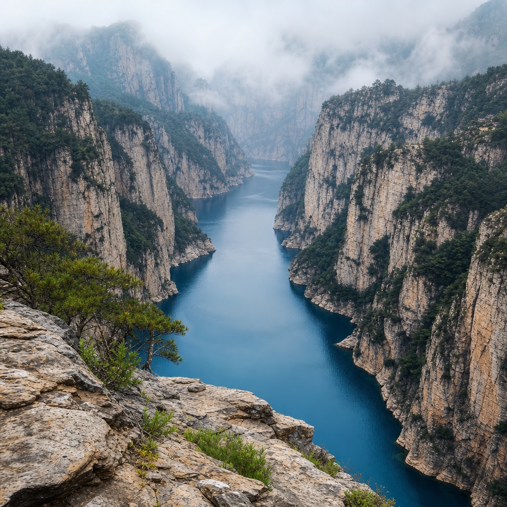 Preview for Chinese Mountain Landscape Stock Background