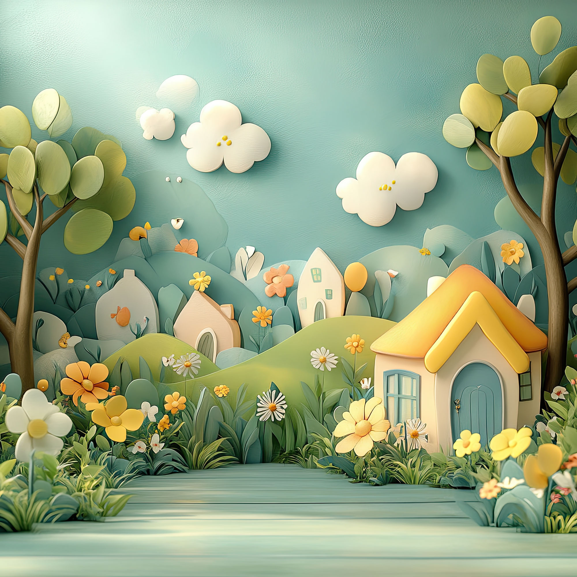 Preview for Whimsical-village-landscape-interior-backdrop-background-d6d3e