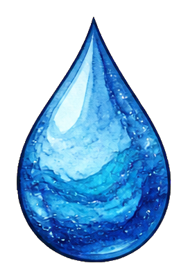 Preview for Watercolor Water Droplet Sticker