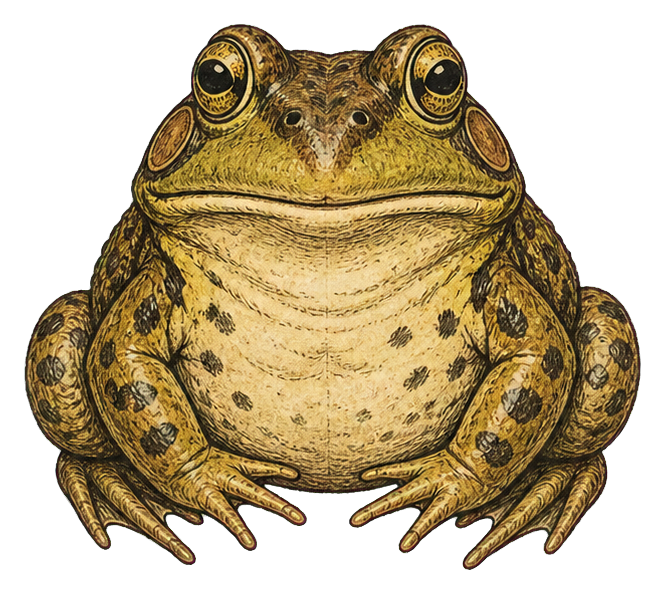 Preview for Vintage Bullfrog Sticker