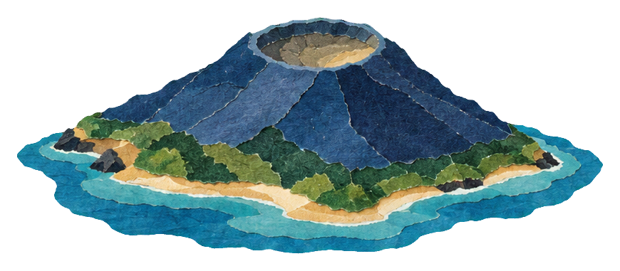 Preview for Torn Paper Landscapes Volcanic Island