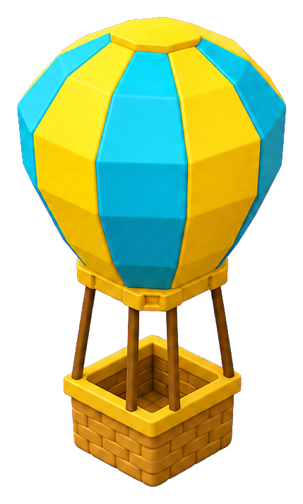 Preview for Hot Air Balloon Sticker For Designs