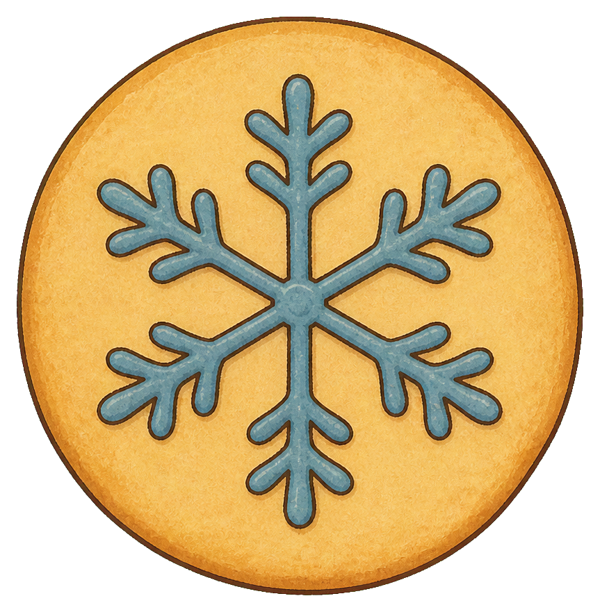 Preview for Dusty Blue Snowflake Sugar Cookie Sticker