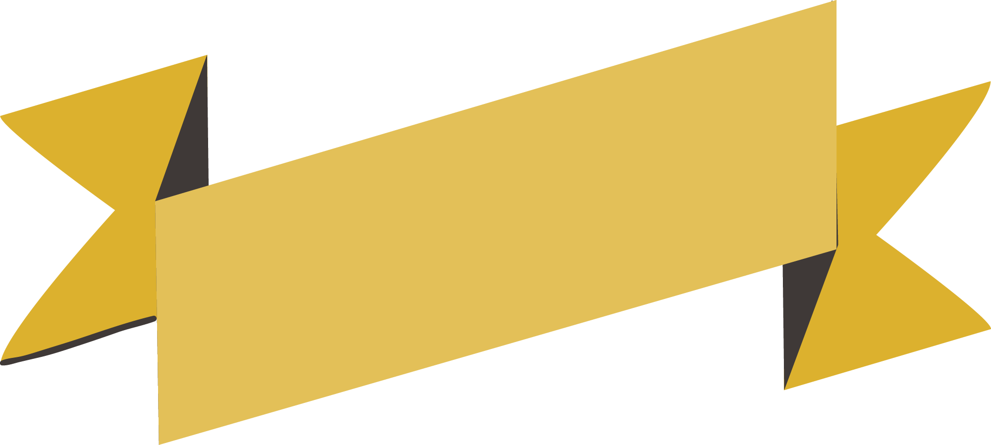 Preview for Golden-ribbon-banner-template-new-year-sticker-f54d7