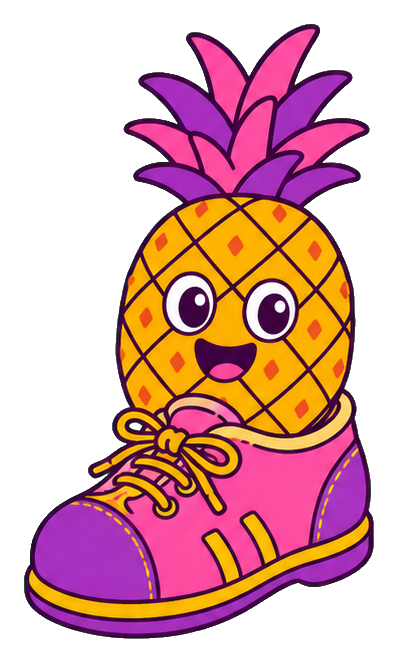 Preview for Pineapple Bowling Shoe Sticker