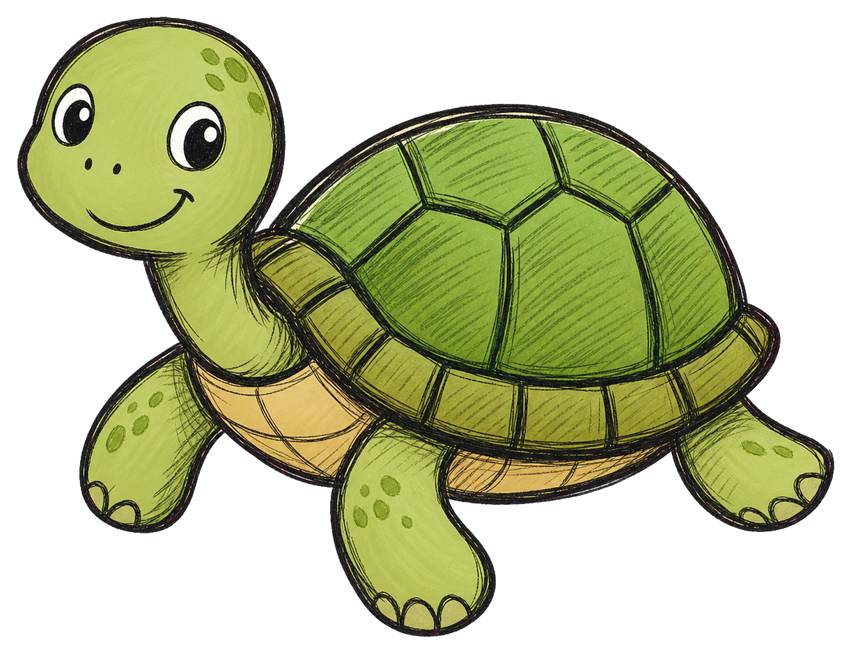 Preview for Cute Turtle Sticker Graphic
