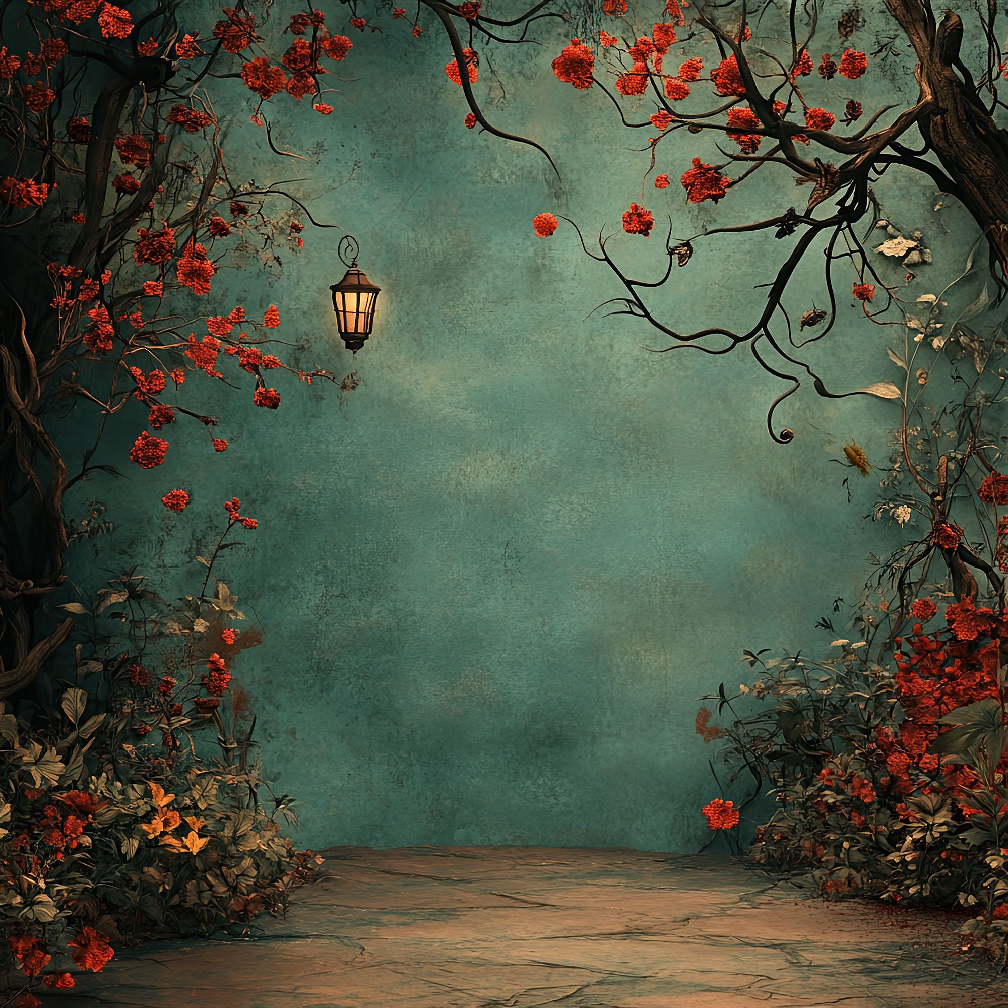 Preview for Enchanted-garden-pathway-design-spooky-backdrop-background-a0d40