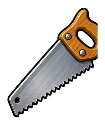 Preview for Hand Saw Sticker For Woodworking Designs