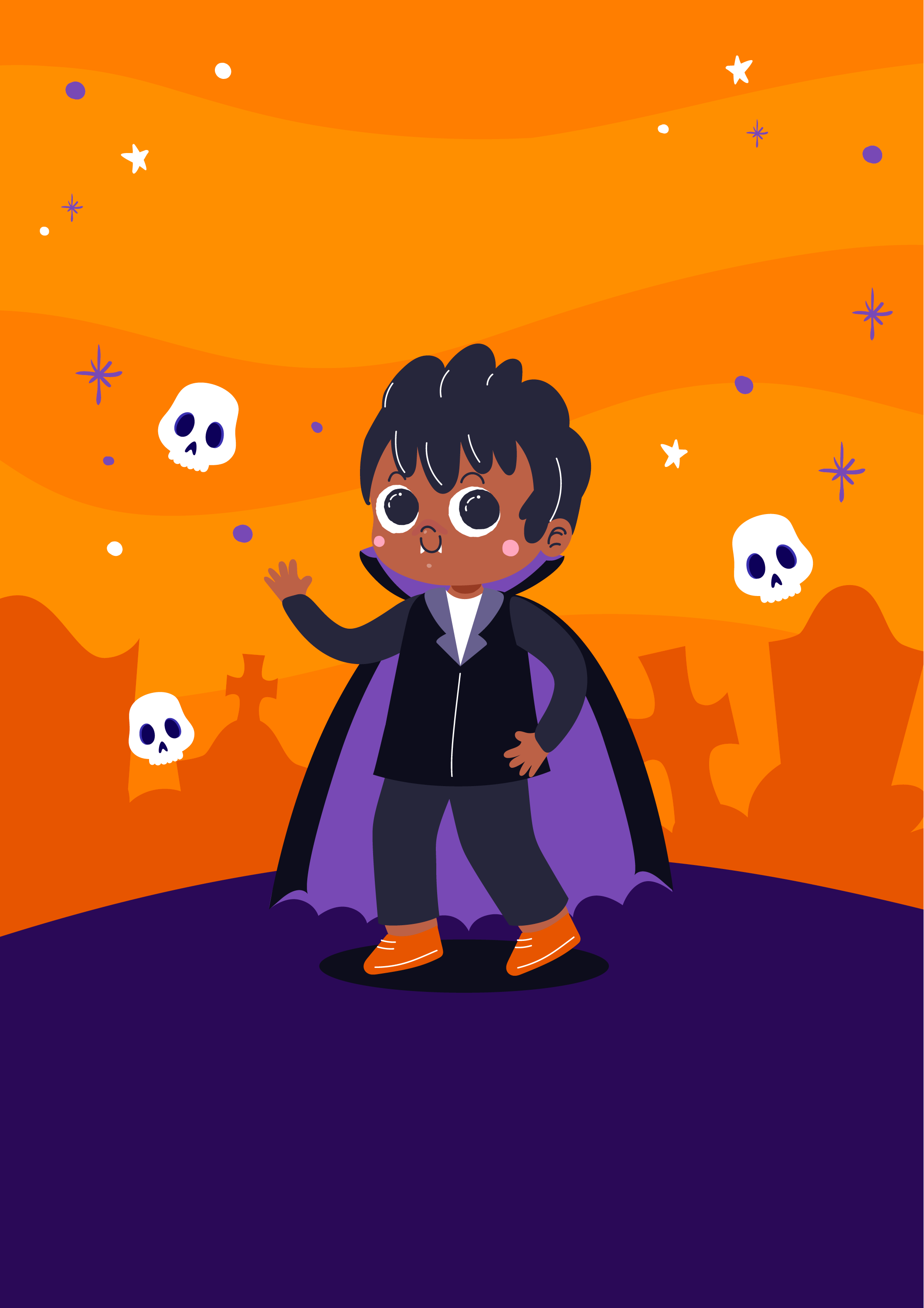 Preview for Halloween-vampire-boy-illustration-background-46390