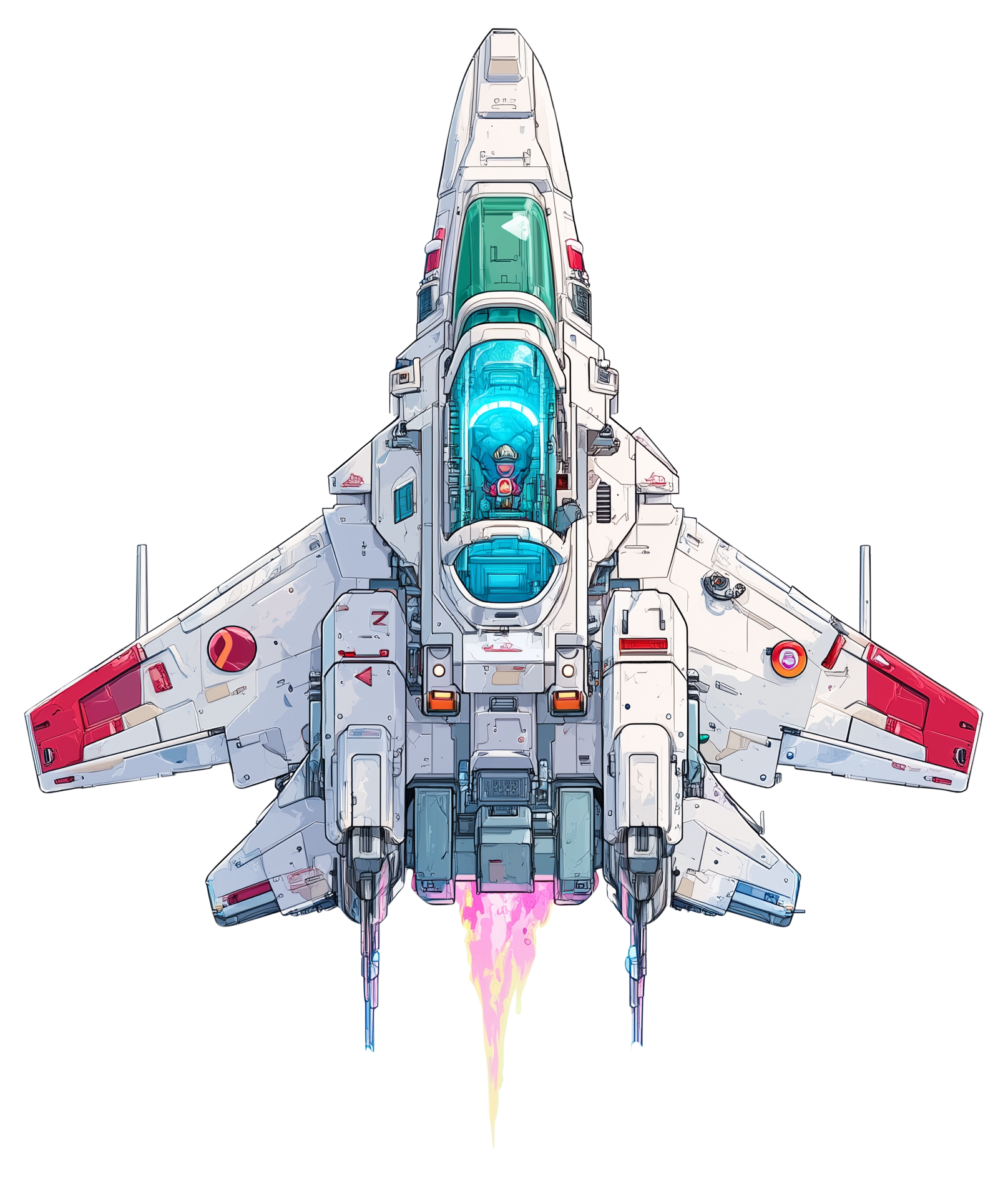 Preview for Futuristic-fighter-jet-design-spaceship-sticker-31fa9