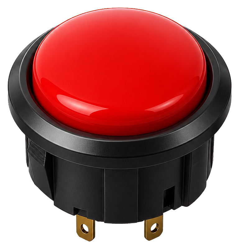 Preview for Red Arcade Button Sticker