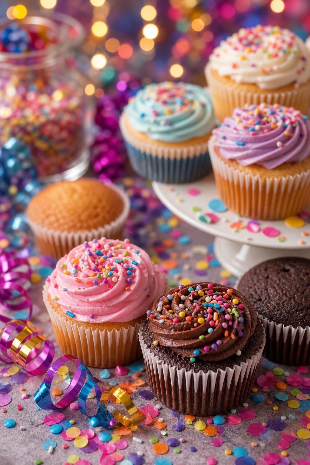 Preview for Birthday Cupcake Celebration Background
