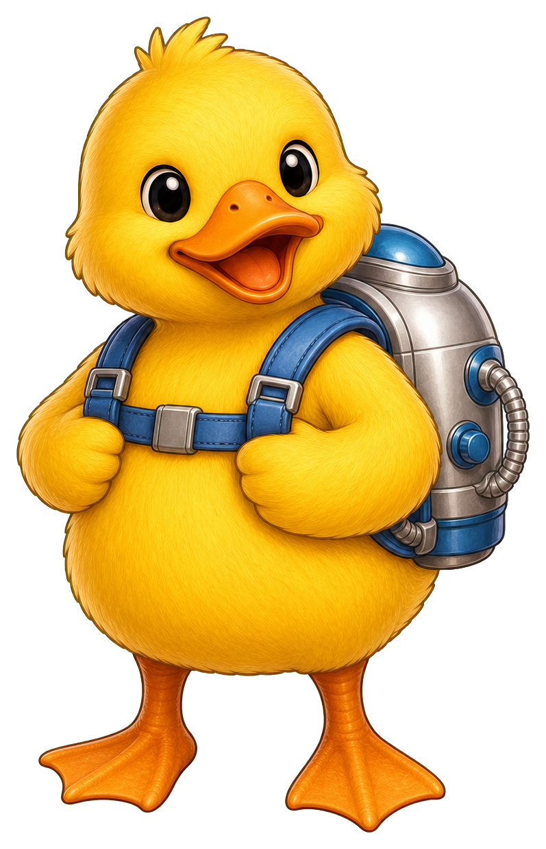 Preview for Duck Space Backpack Sticker