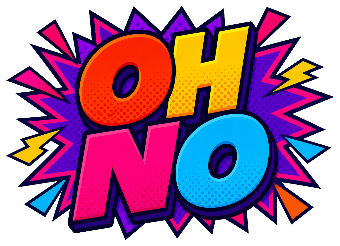 Preview for Oh No Comic Text Sticker
