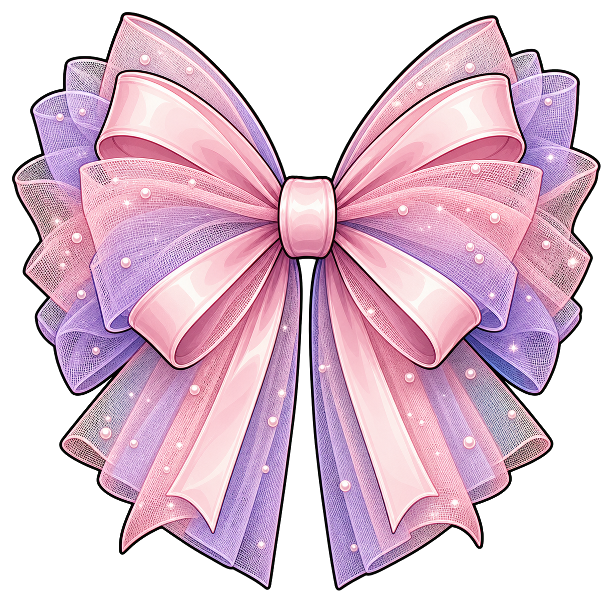 Preview for Ballet Tulle Bow Sticker