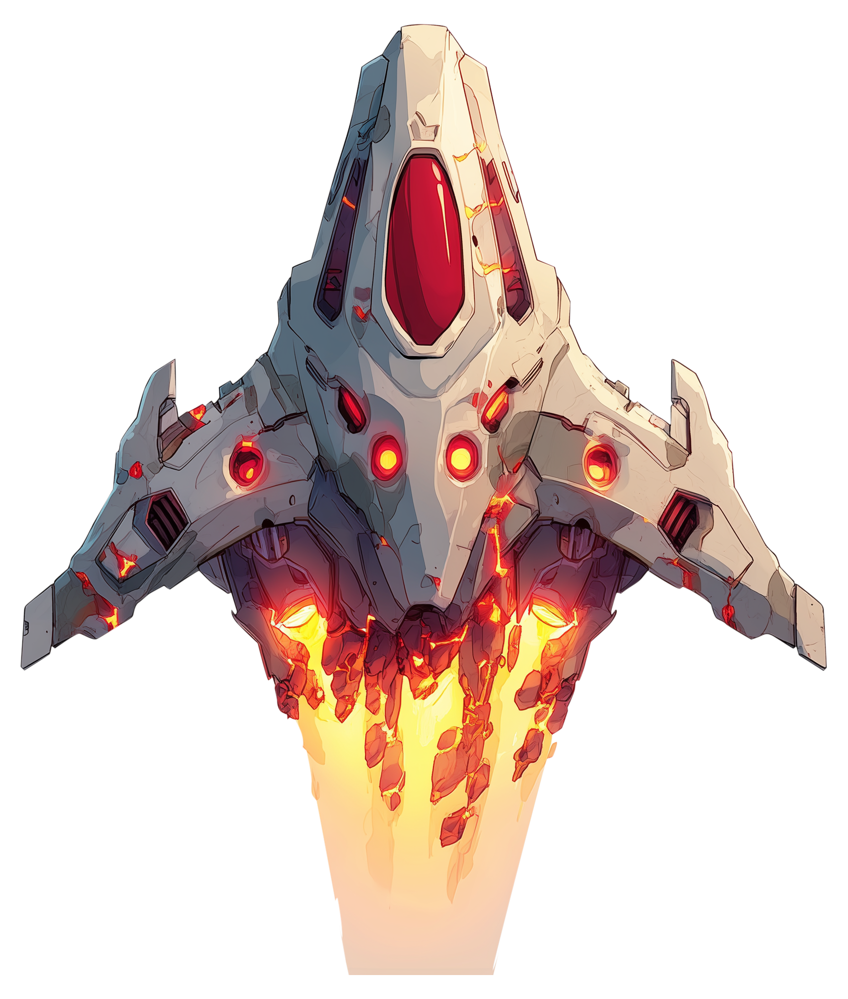 Preview for Futuristic-spacecraft-illustration-spaceship-sticker-6066d