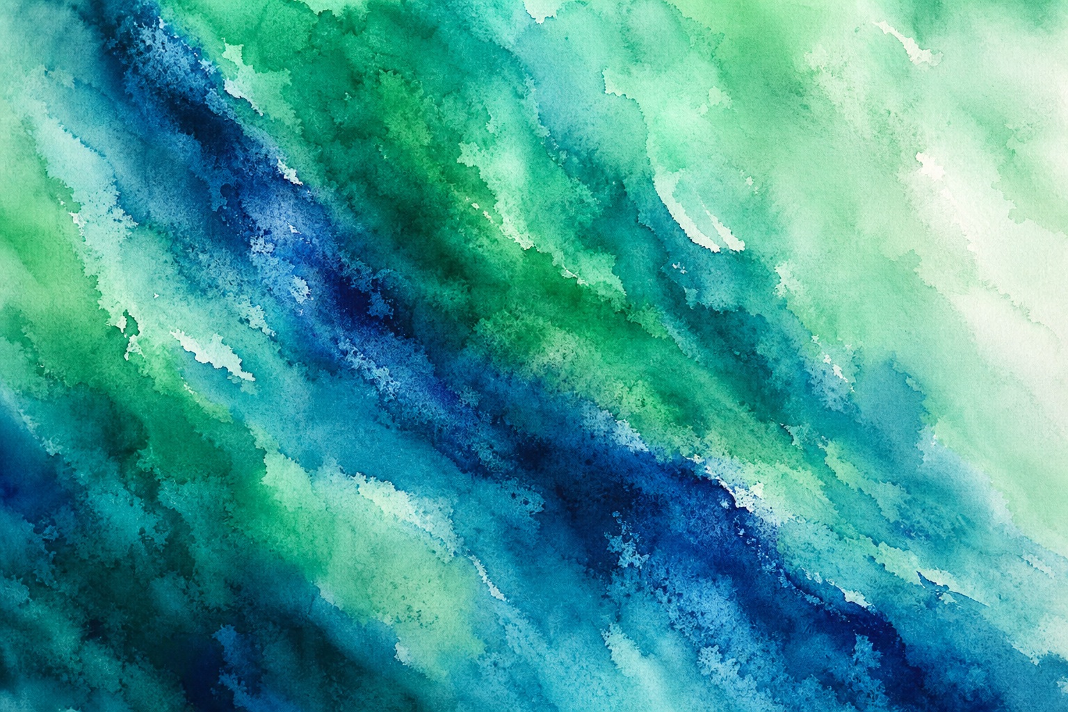 Preview for Emerald Blue Watercolor Wash Background