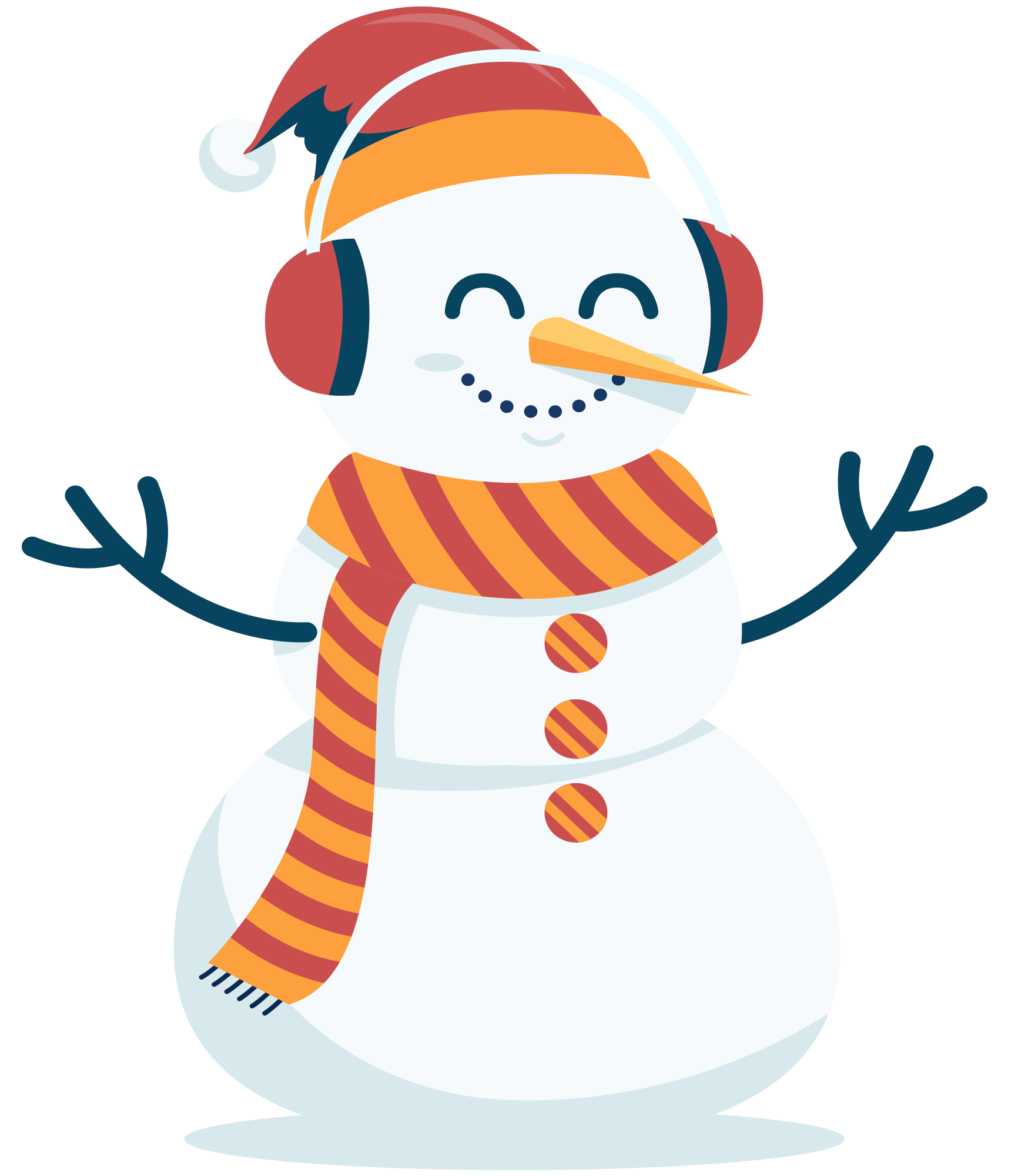 Preview for Cartoon-snowman-illustration-sticker-37d79