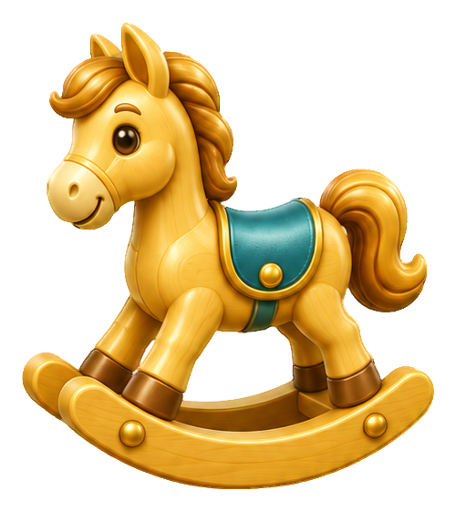Preview for 3d Toy Box Rocking Horse