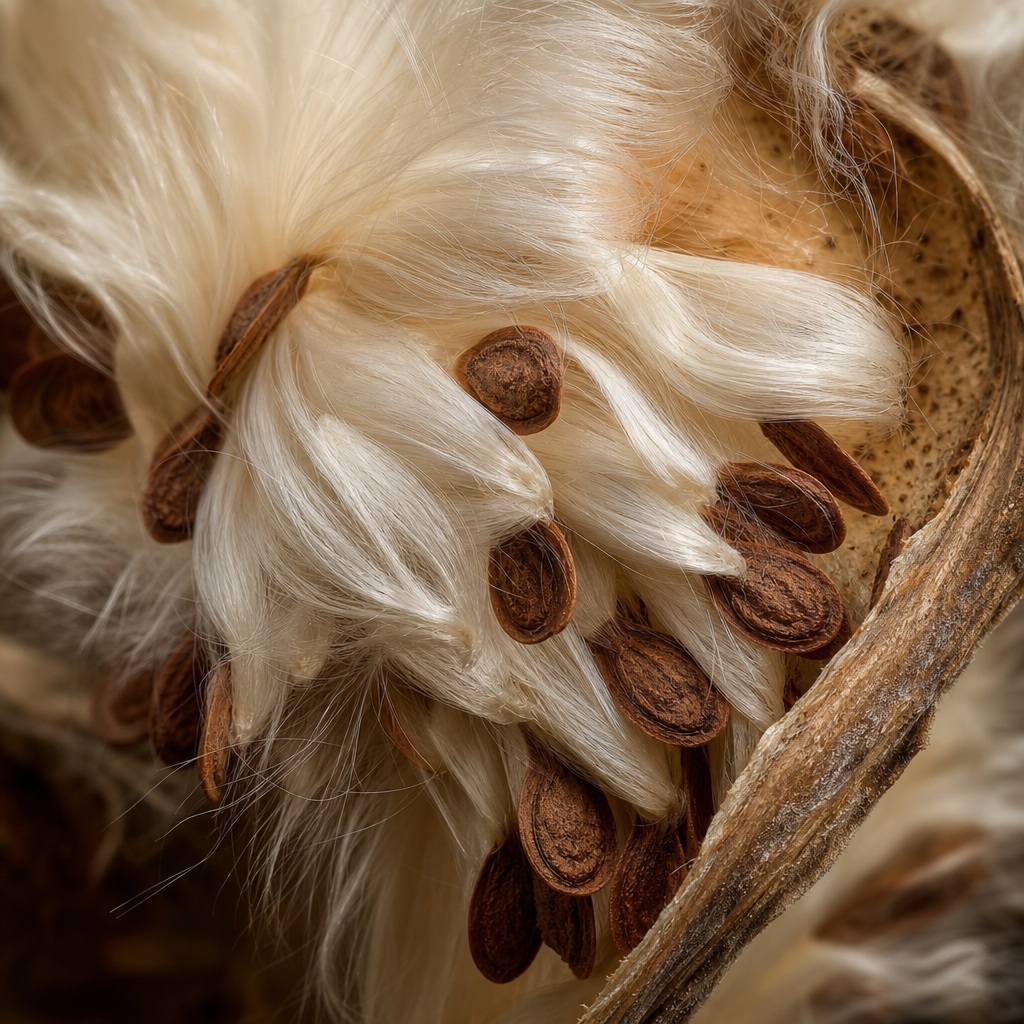Preview for Milkweed Seed Pod Abstract Stock Background