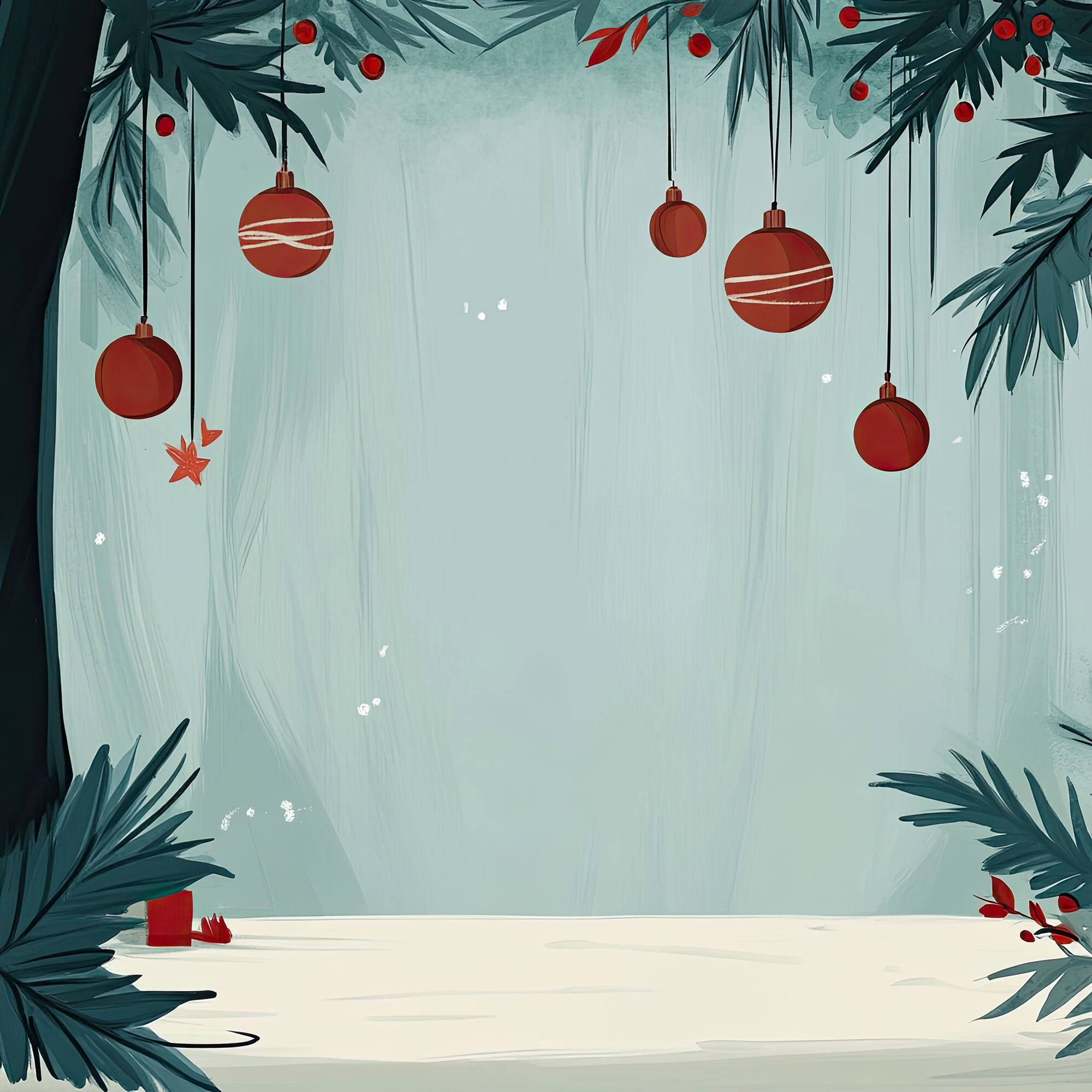 Preview for Winter-wonderland-scene-template-christmas-backdrop-background-40e77