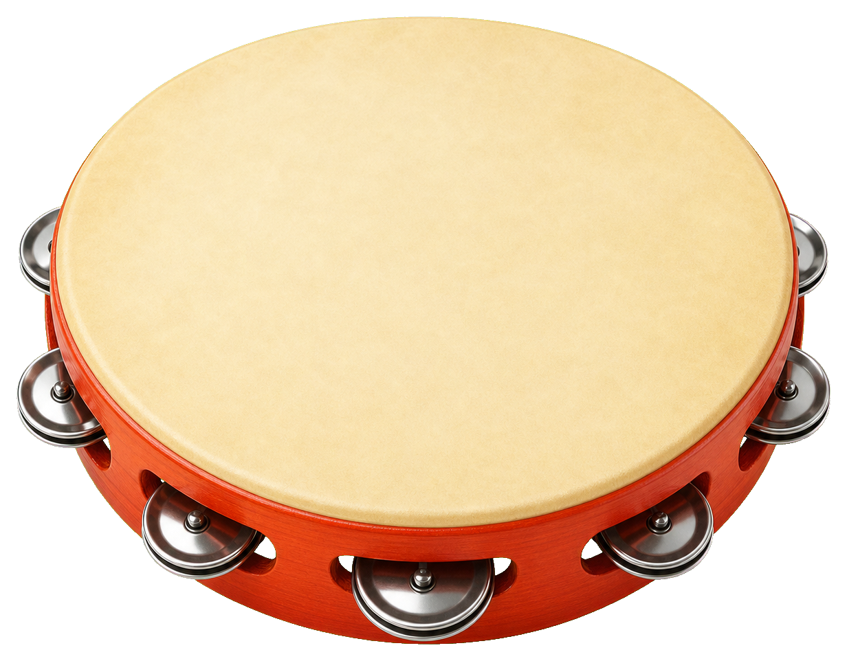 Preview for Tambourine Music Sticker Graphic For Designs